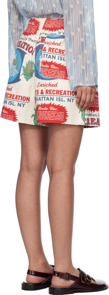 Šortky Bode Bode Enrichment Print Shorts Biela | MRS25BT045, 2