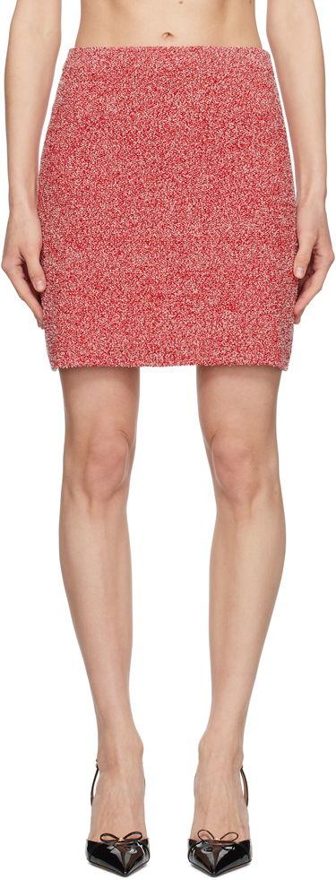 Sukňa FERRAGAMO Salvatore Ferragamo Bouclé Miniskirt Červená | 781004, 0