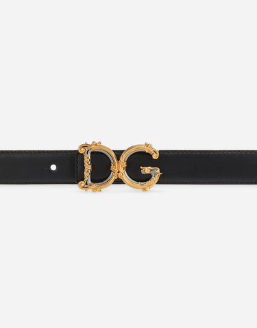 Opasok Dolce & Gabbana Calfskin Leather Belt With Logo Čierna | BE1348AZ83180999, 3
