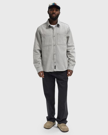 Košeľa By Parra Meandering Lines Button-Up Shirt Šedá | 54235, 1