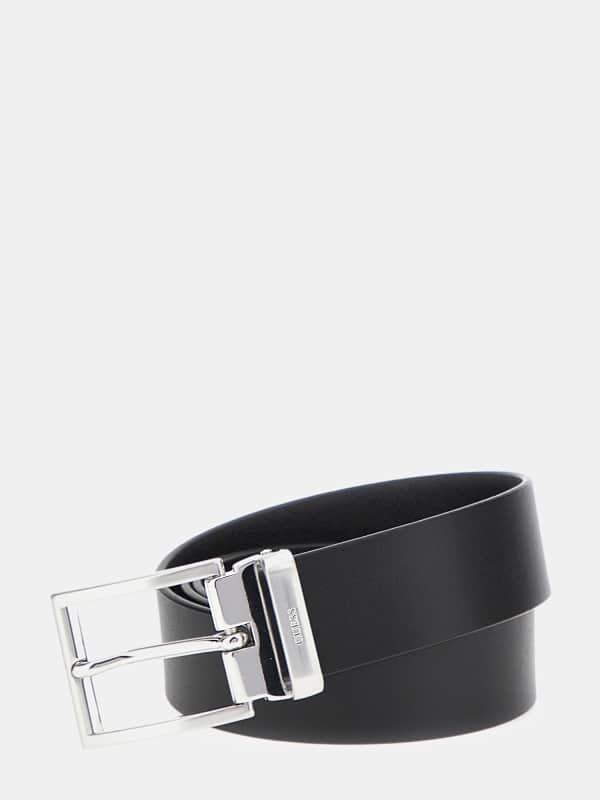 Opasok GUESS Classic Genuine Leather Belt Čierna | BM7795P4135, 0