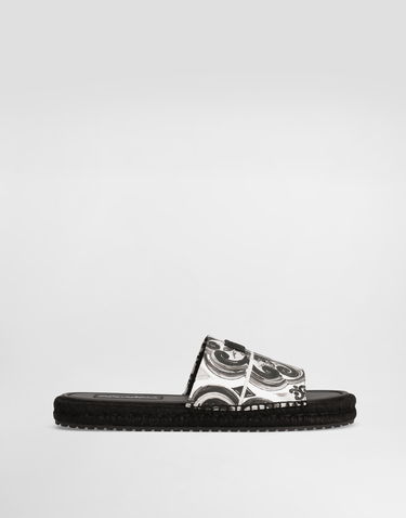 Doplnky Dolce & Gabbana Dolce & Gabbana Shell-Print Espadrille Slides Rôznofarebný | A80544AJ235IU3TN, 0