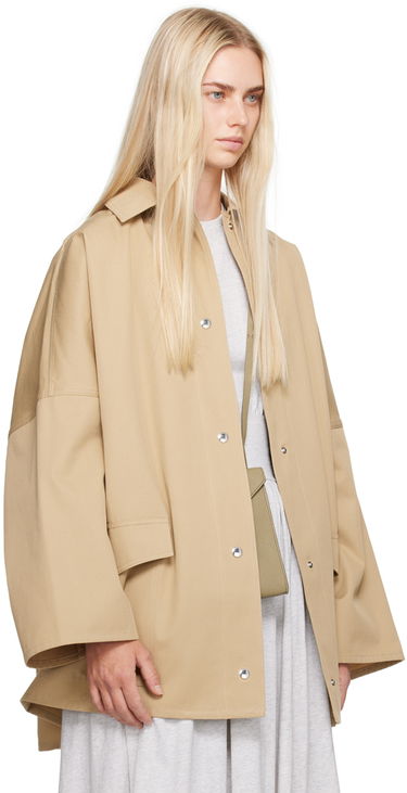 Bunda TOTEME Overshirt Jacket Béžová | 241-WRO1050-FB0103, 1