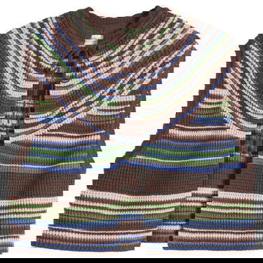 Vesta BEAMS Beams Boy Multi Stripe Knit Vest Hnedá | 1305-0149-126-28, 1