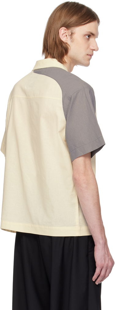 Košeľa KidSuper KidSuper Patchwork Face Linen Camp Shirt Žltá | SS25-SST-01, 2