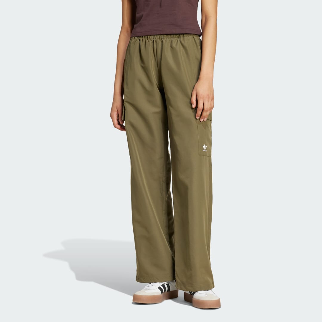 Cargo nohavice adidas Performance Essentials Woven Cargo Joggers Zelené | IX9972, 0