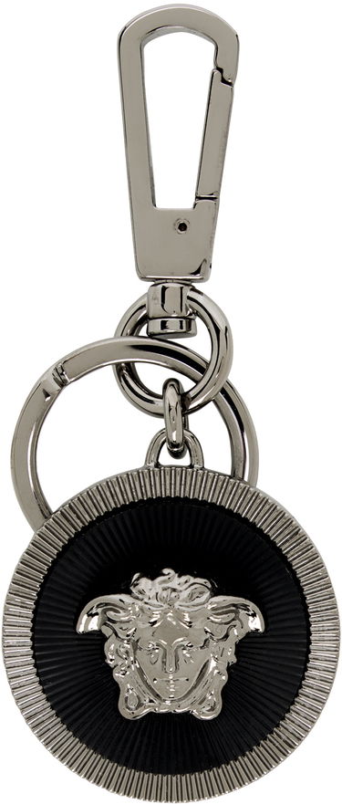 Kľúčenka Versace Gunmetal & Black Medusa Biggie Keychain Metalická | 1012258_1A08836, 0