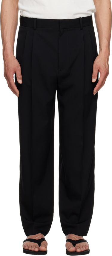 Nohavice The Row The Row Silas Pleated Trousers Čierna | 909-W3598, 0