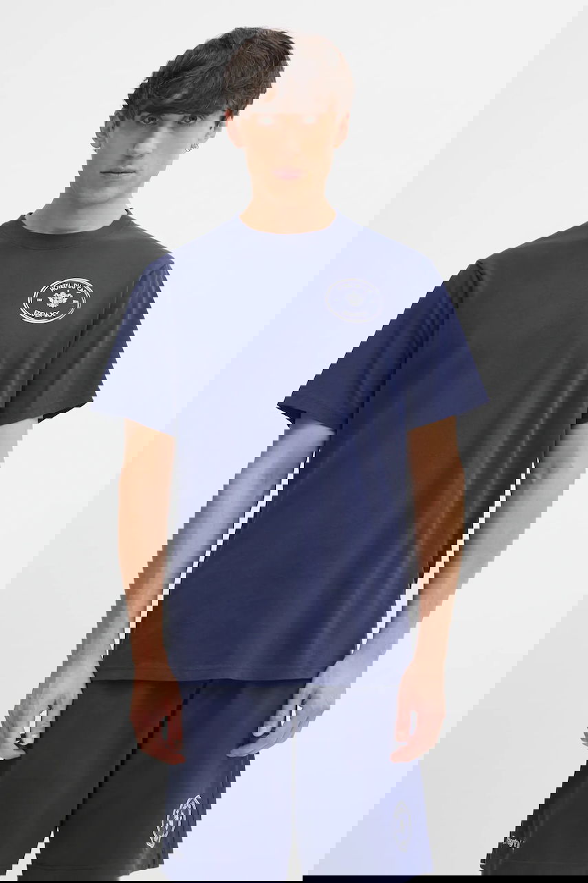 Tričko Sporty & Rich Cotton T-Shirt with Print Kennedy Crest Navy | TO04360666BL106, 0