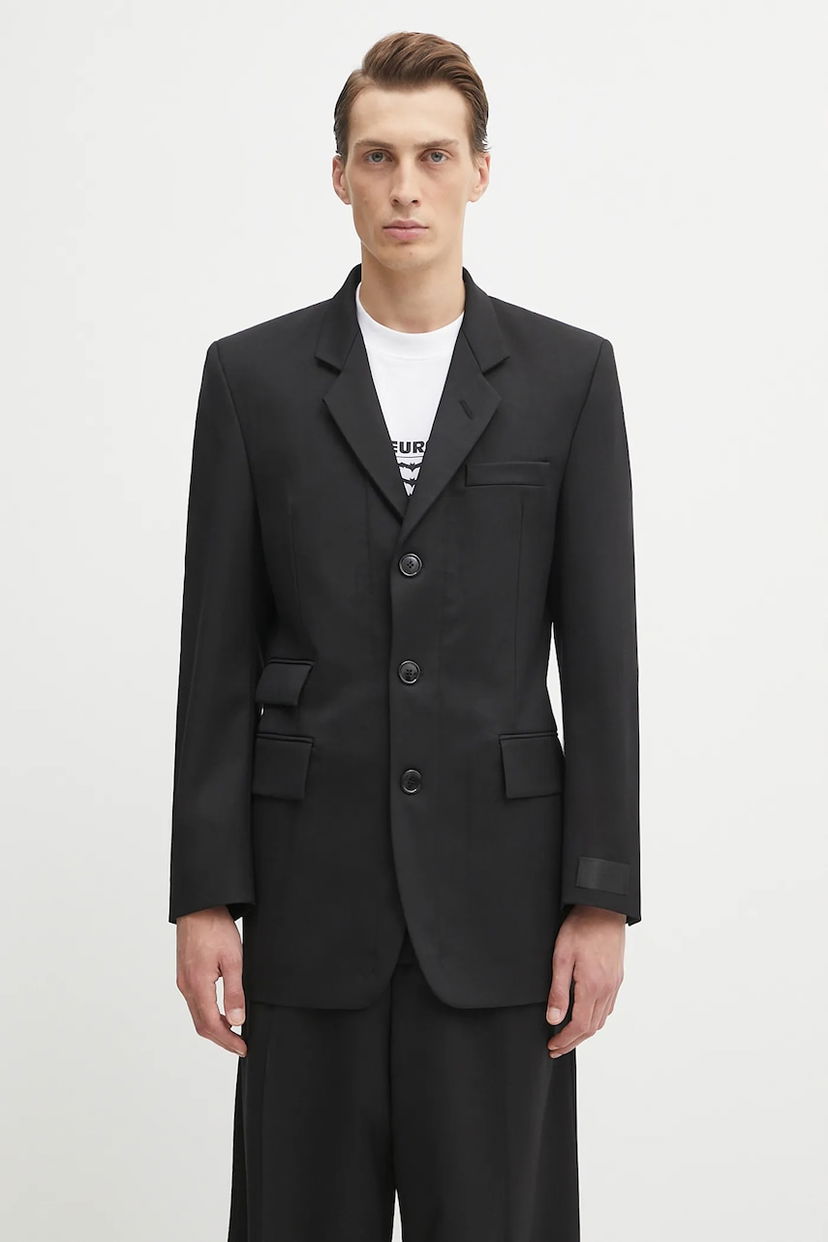 Bunda VETEMENTS VETEMENTS Fitted Zip Tailored Blazer Čierna | UH76TJ500B