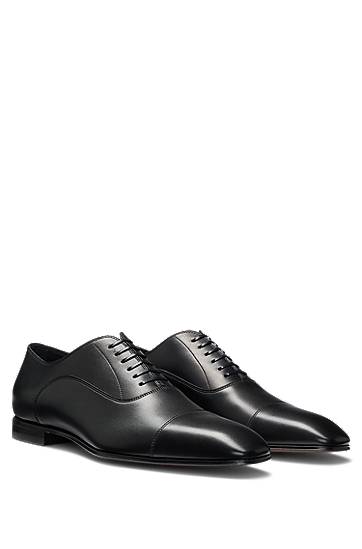 Oblečenie a doplnky BOSS BECKHAM x BOSS Polished Leather Oxford Shoes Čierna | 50546774