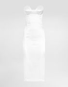 Dolce & Gabbana Strapless Satin Corset Dress