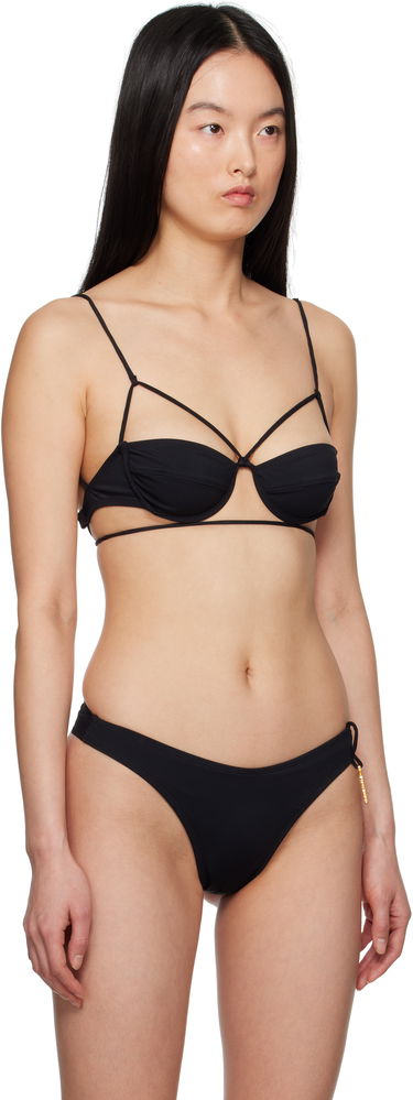 Plavky Jacquemus Jacquemus Signature Bikini Top Čierna | 25E251SW014-2294, 1