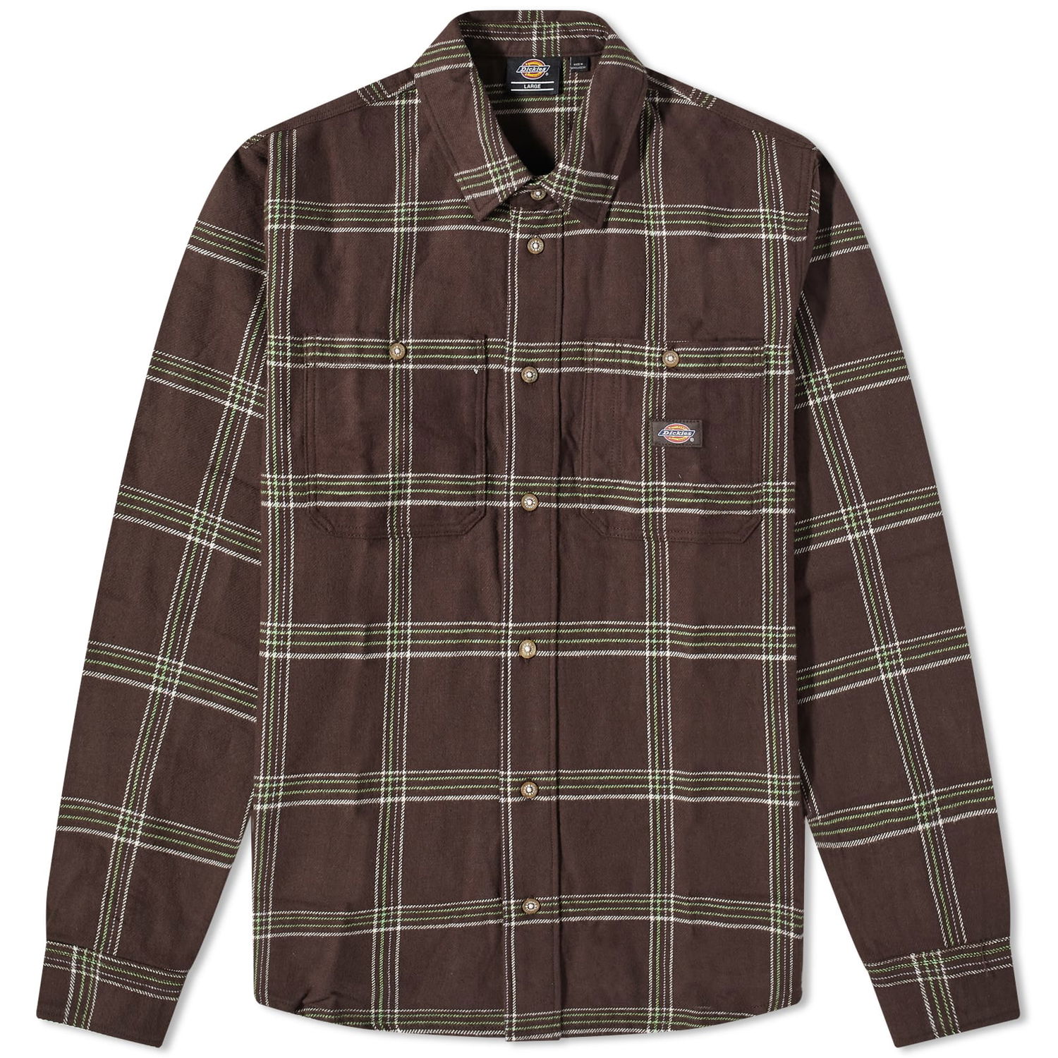 Košeľa Dickies Warrenton Check Hnedá | DK0A4Y7GDBX1, 0
