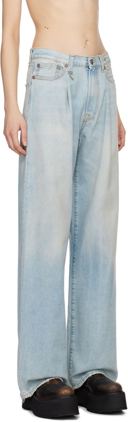 Džínsy R13 R13 Damon Pleated Jeans Modrá | R13W3147-897A, 1