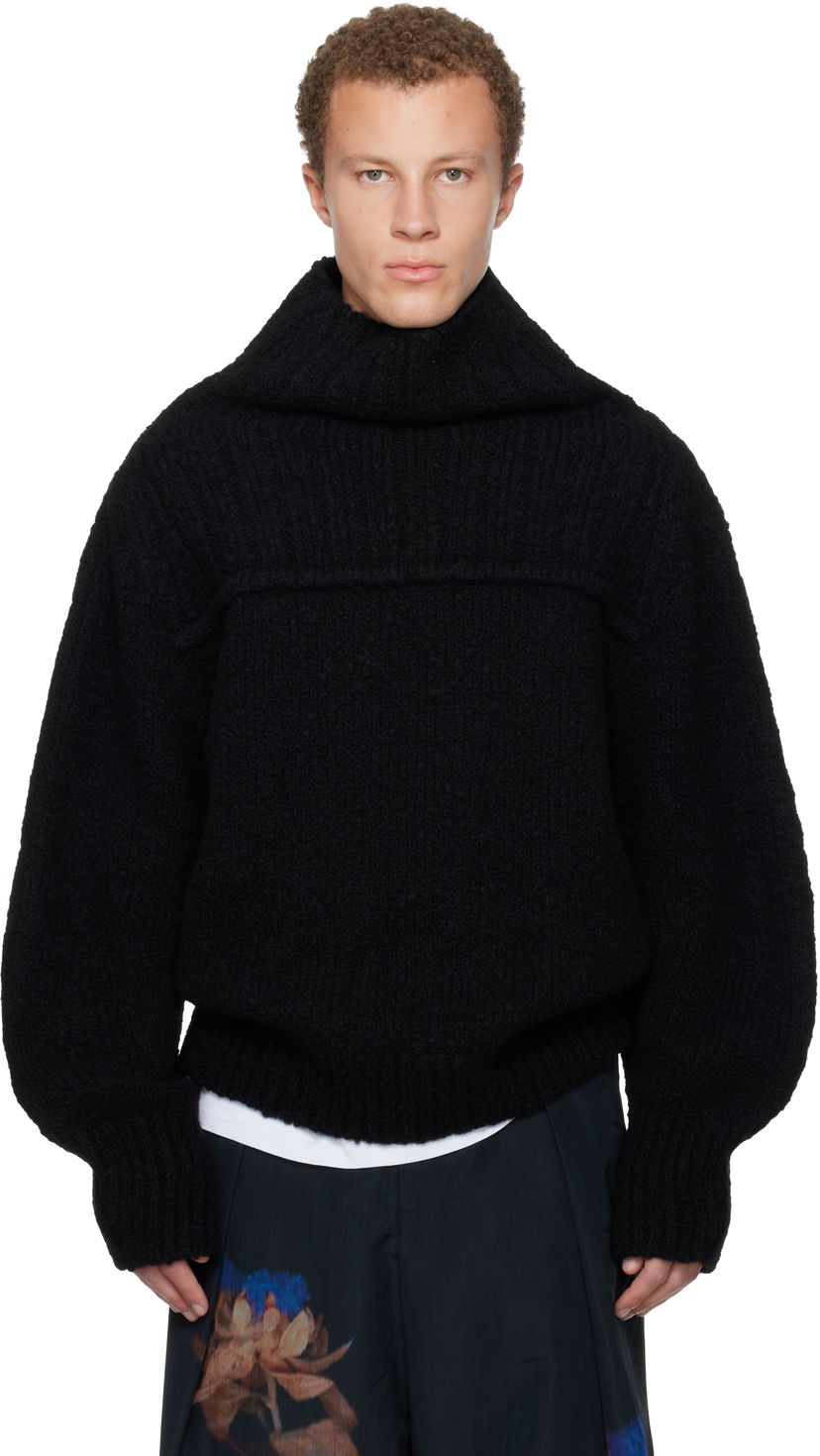 Sveter Dries Van Noten Dries Van Noten Wool Turtleneck Čierna | 252-021236-2721