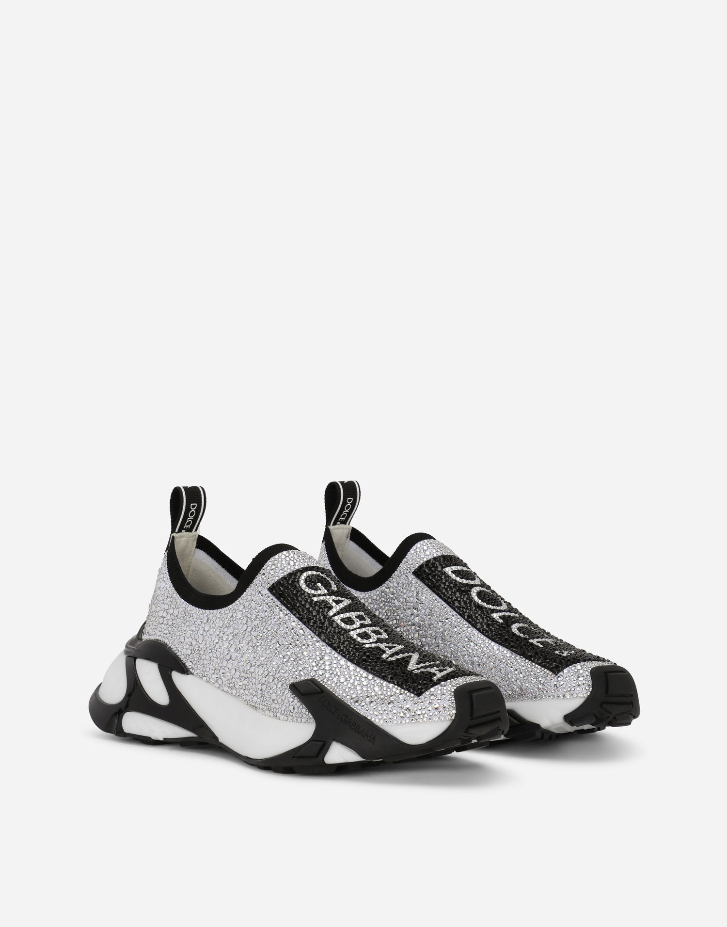 Tenisky a topánky Dolce & Gabbana Fast Sneakers With Fusible Rhinestones Šedá | CK2172AJ67389697, 1