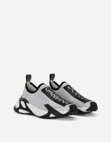 Tenisky a topánky Dolce & Gabbana Fast Sneakers With Fusible Rhinestones Šedá | CK2172AJ67389697, 1