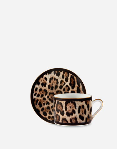 Home decor Dolce & Gabbana Casa Leopard Print Gift Box With 2 Porcelain Teacups With Saucers Rôznofarebný | TC0S24TCA71UL003, 3