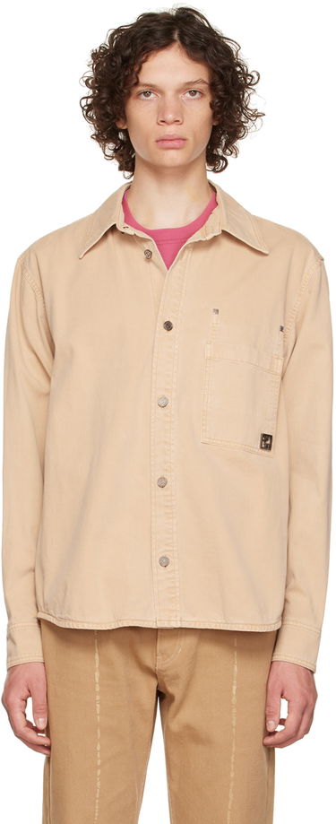 Košeľa WOOYOUNGMI WOOYOUNGMI Patch Pocket Shirt Béžová | W223SH11, 0