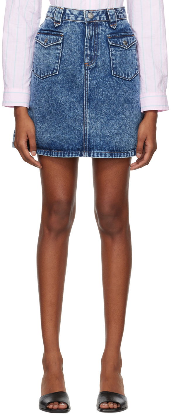 Sukňa A.P.C. Manue Denim Miniskirt Modrá | COFAI-F06356