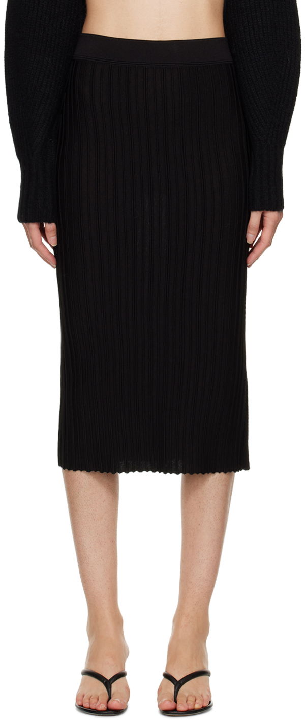 Sukňa BOSS Midi Pleated Skirt Čierna | 50482642 10246316, 0