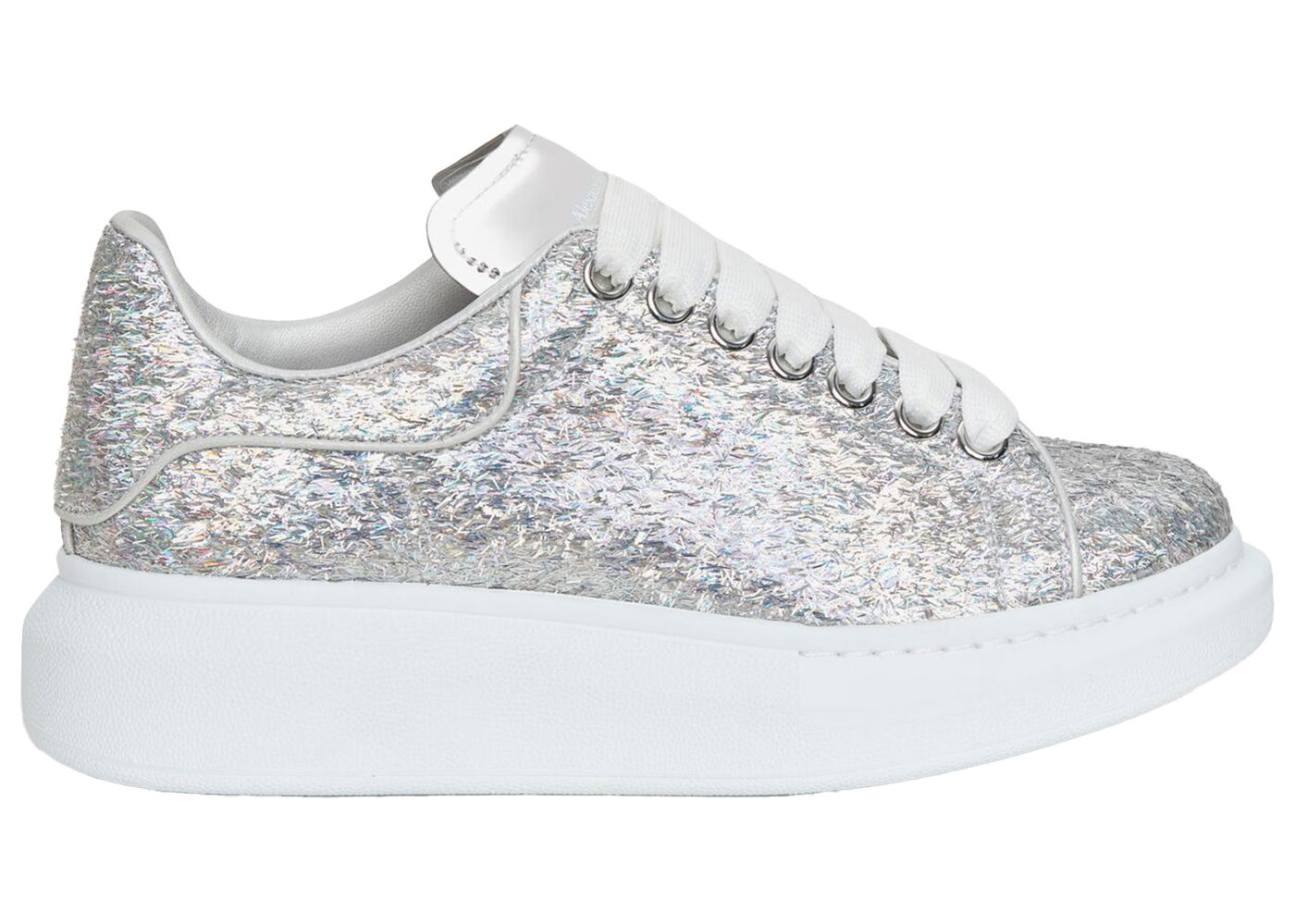Tenisky a topánky Alexander McQueen Oversized Silver Holographics Glitter Metalická | 742664W4W718699, 0