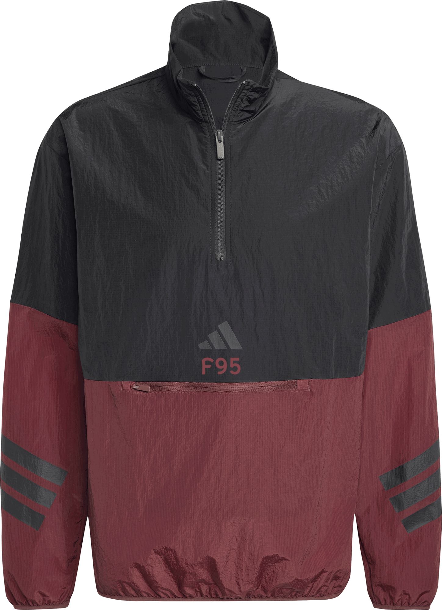 Vetrovka adidas Originals Fortuna Düsseldorf Half-Zip Colorblock Windbreaker Jacket Vínová | 6f95jd4928, 1