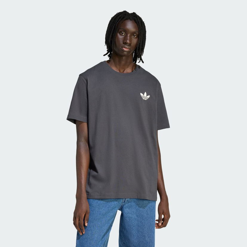 Tričko adidas Performance Trefoil Graphic Tee Šedá | HY2074