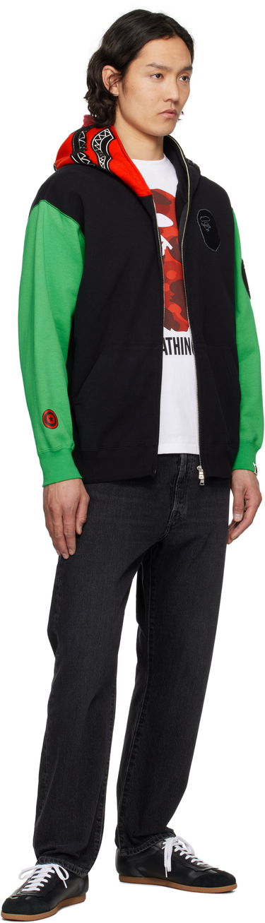Mikina BAPE Shark Full Zip Hoodie Zelené | 001ZPK701308M, 3