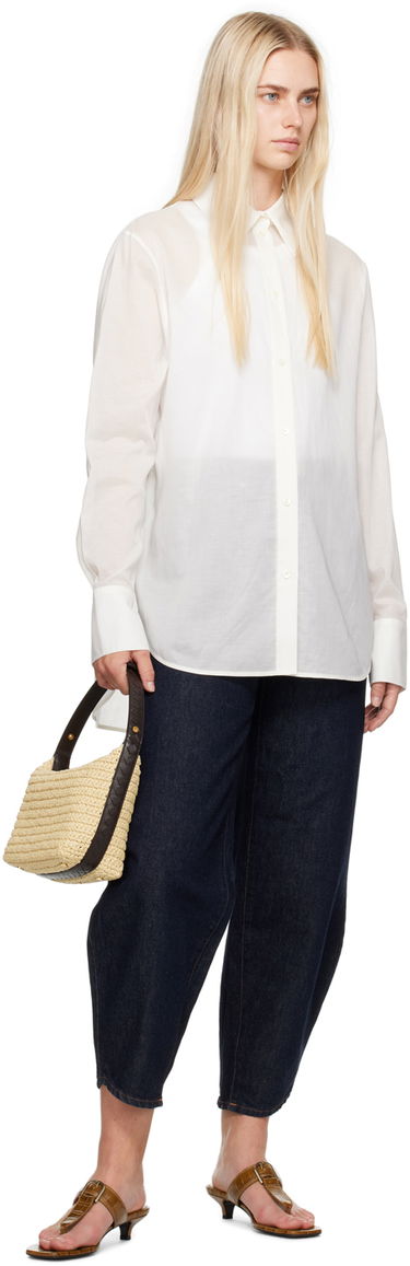 Košeľa TOTEME Women's Droptail Shirt Biela | 243-WRT2522-FB0238, 3