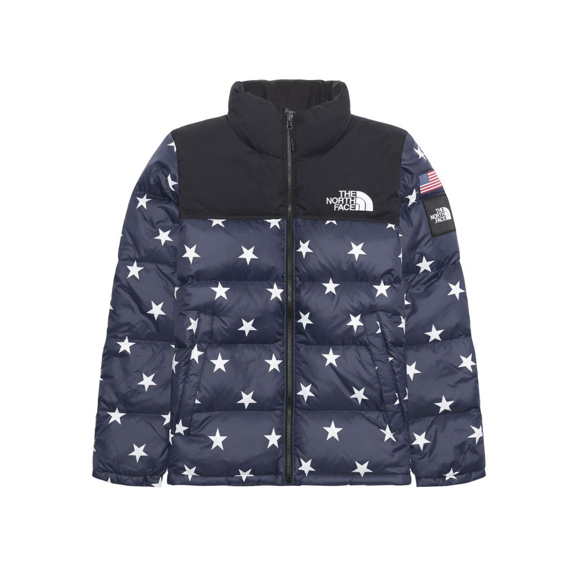 Prešívaná bunda The North Face IC Nuptse International Puffer Jacket USA Stars Navy | T93BZ91TM, 1