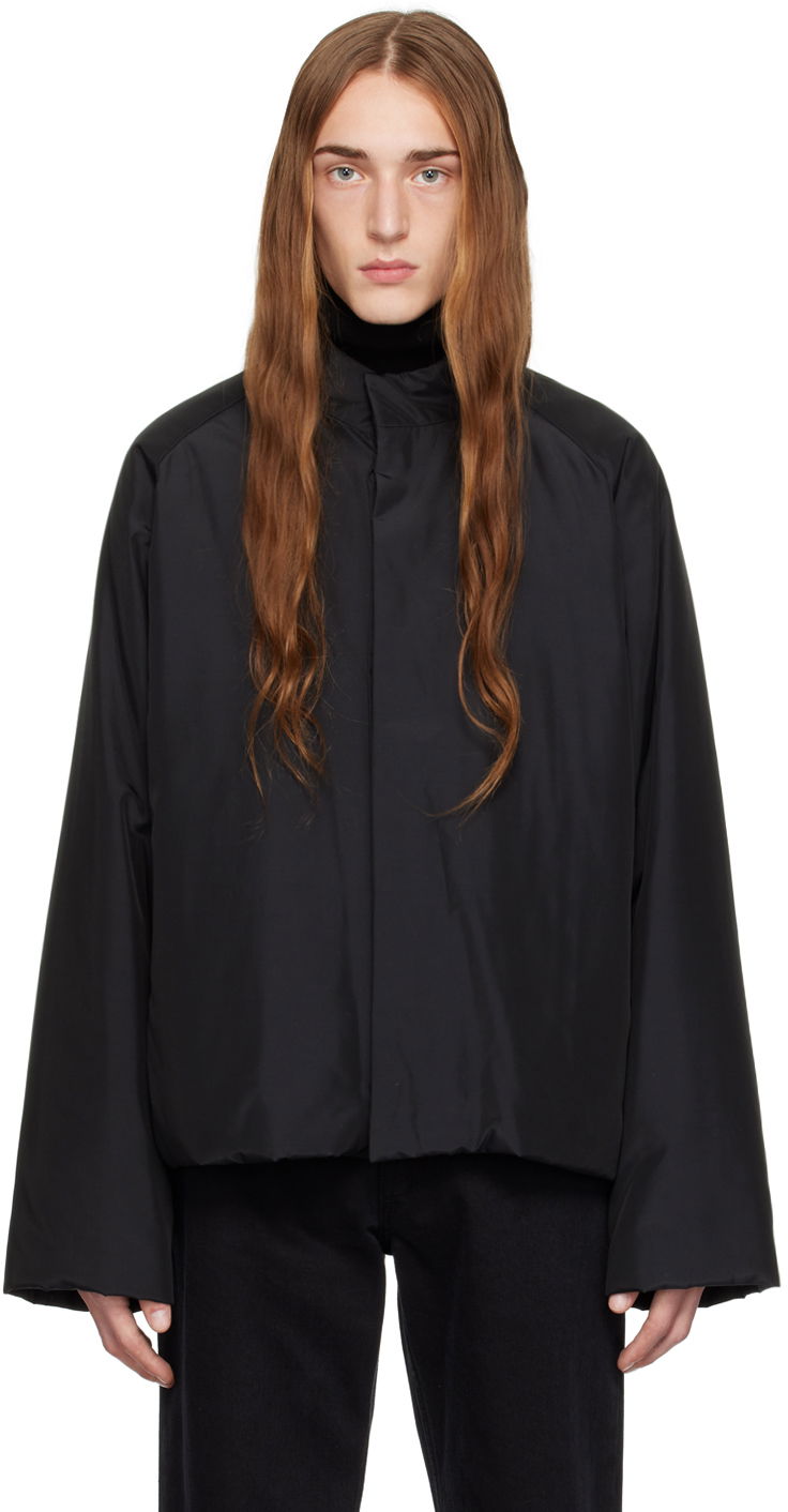 Prešívaná bunda The Row Dougal Black Relaxed-Fit Jacket Čierna | 519-W2845, 0