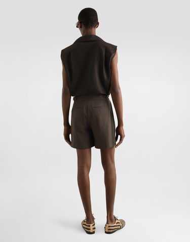 Šortky Dolce & Gabbana Dolce & Gabbana Cotton Gabardine Shorts with Belt Hnedá | GP10WTFUFNVM1348, 2