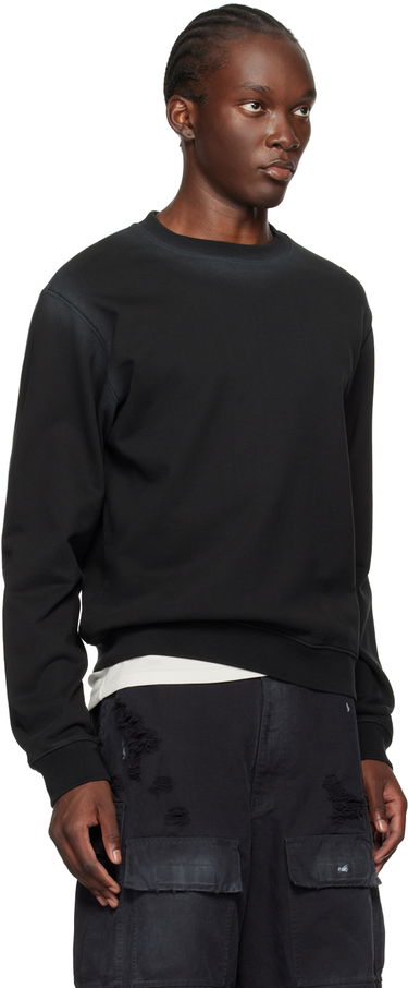 Sveter We11done Faded Sweatshirt Čierna | WD-TS2-24-721-U-BK, 1
