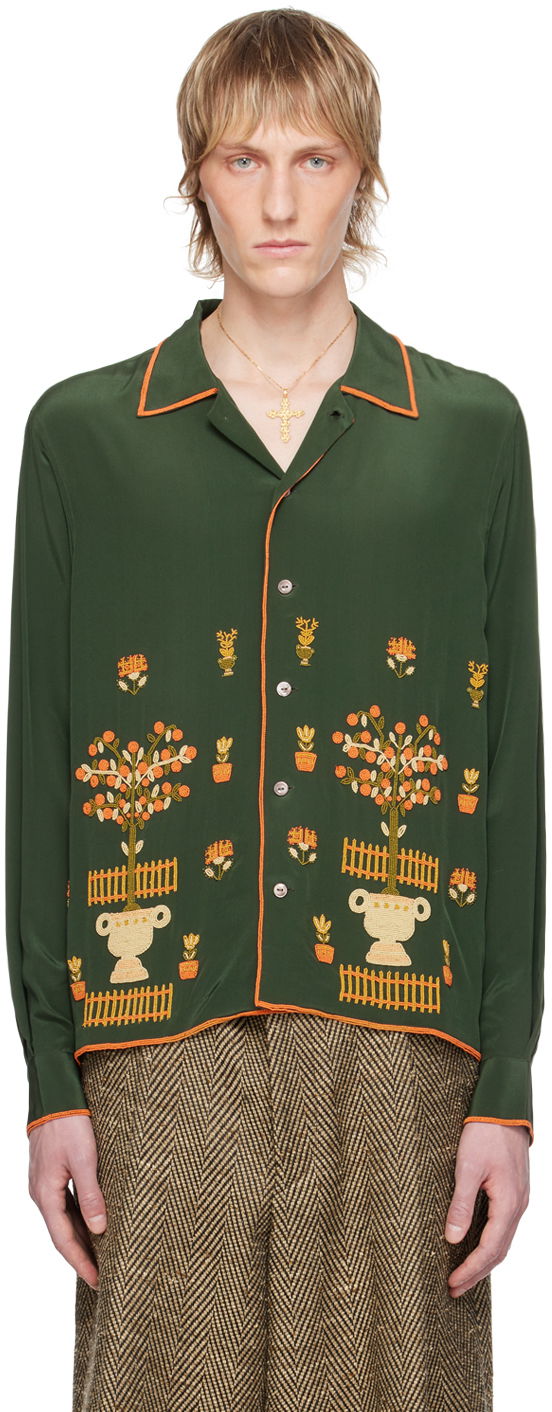 Košeľa Bode Beaded Paddock Sampler Shirt Zelené | MRS24SH004, 0