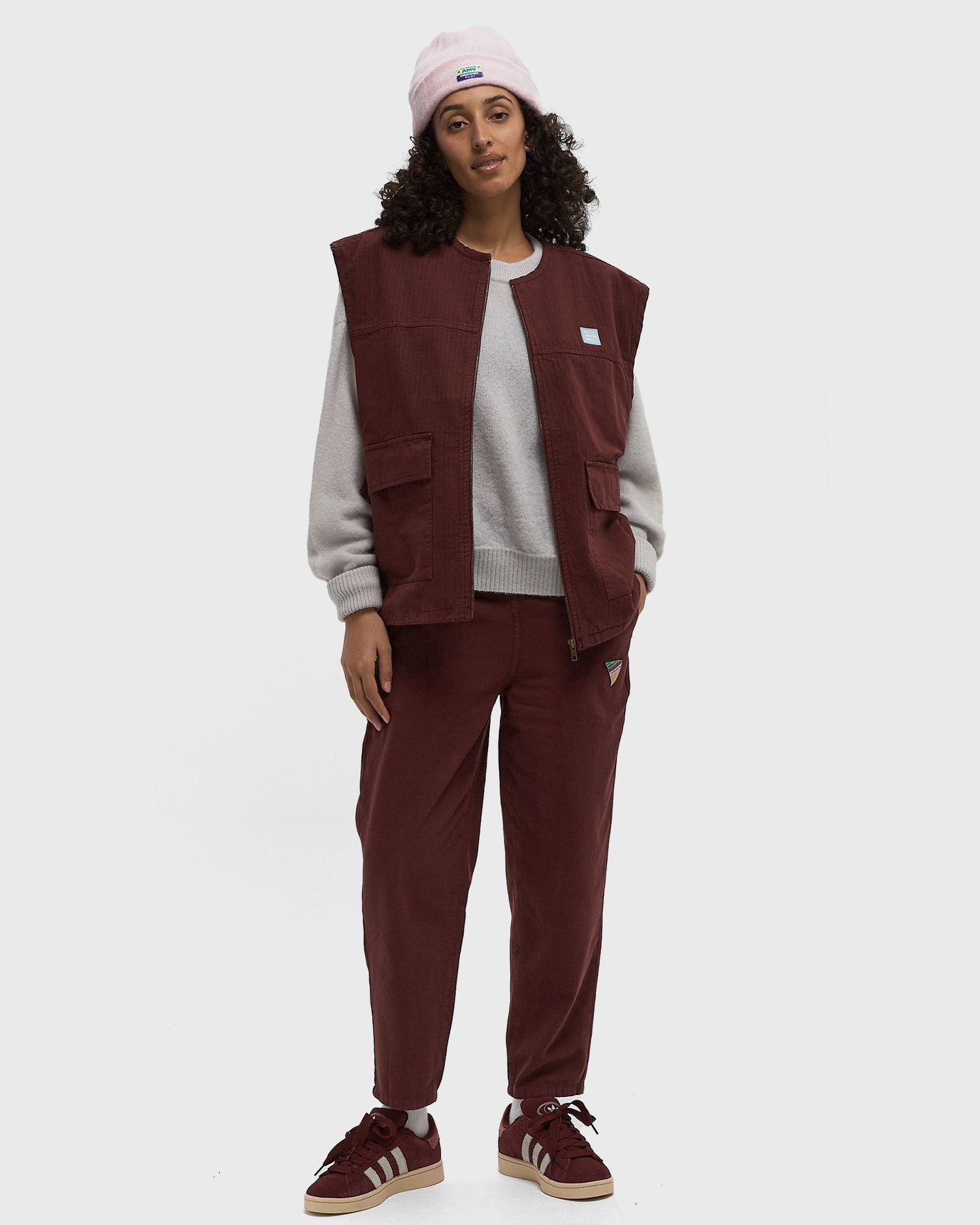 Vesta American Vintage Vest Jacket With Zip Closure Červená | RYG16BBS, 1
