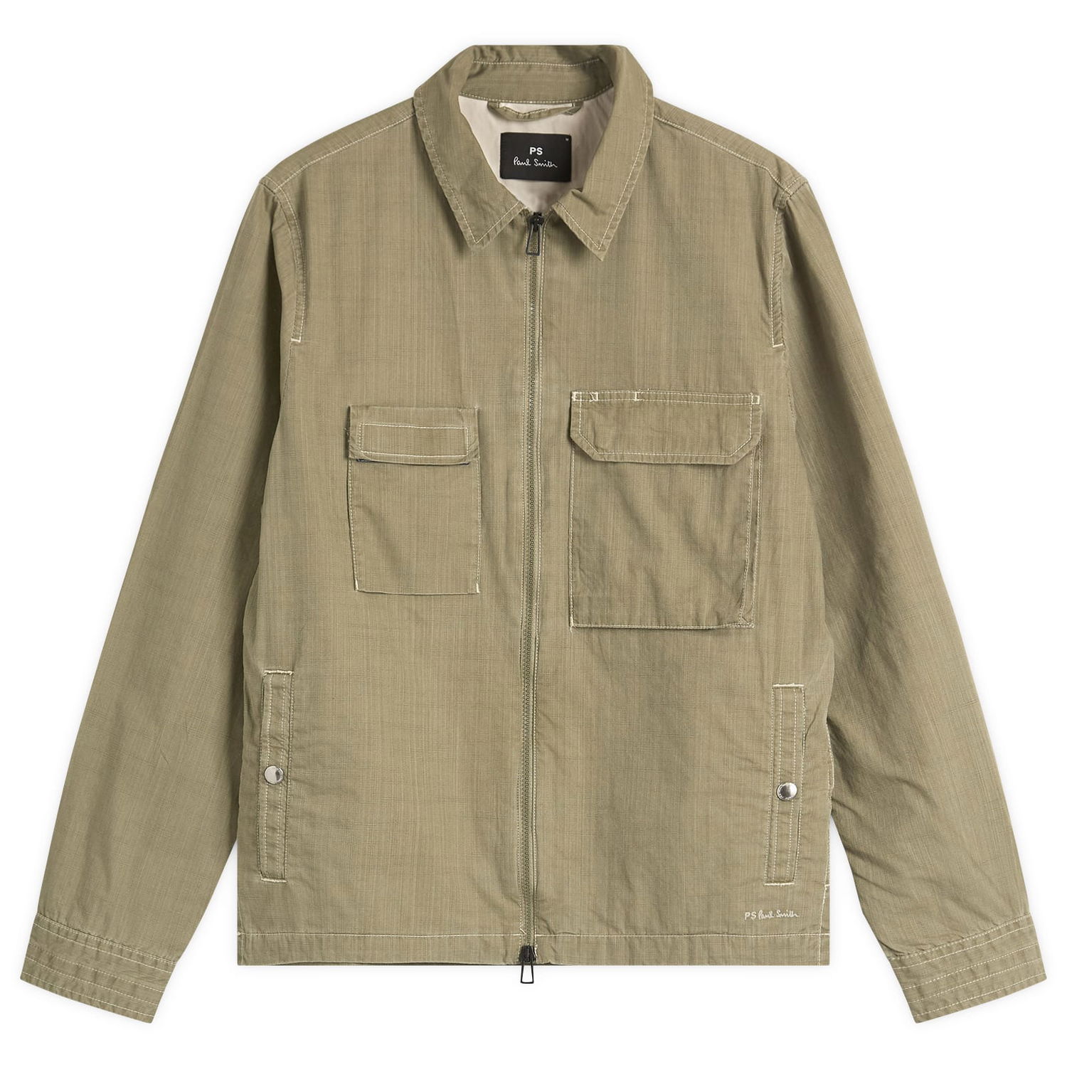 Bunda Paul Smith PS Paul Smith Zip Front Pocket Overshirt Jacket Zelené | M2R-455Z-P22339-35, 1