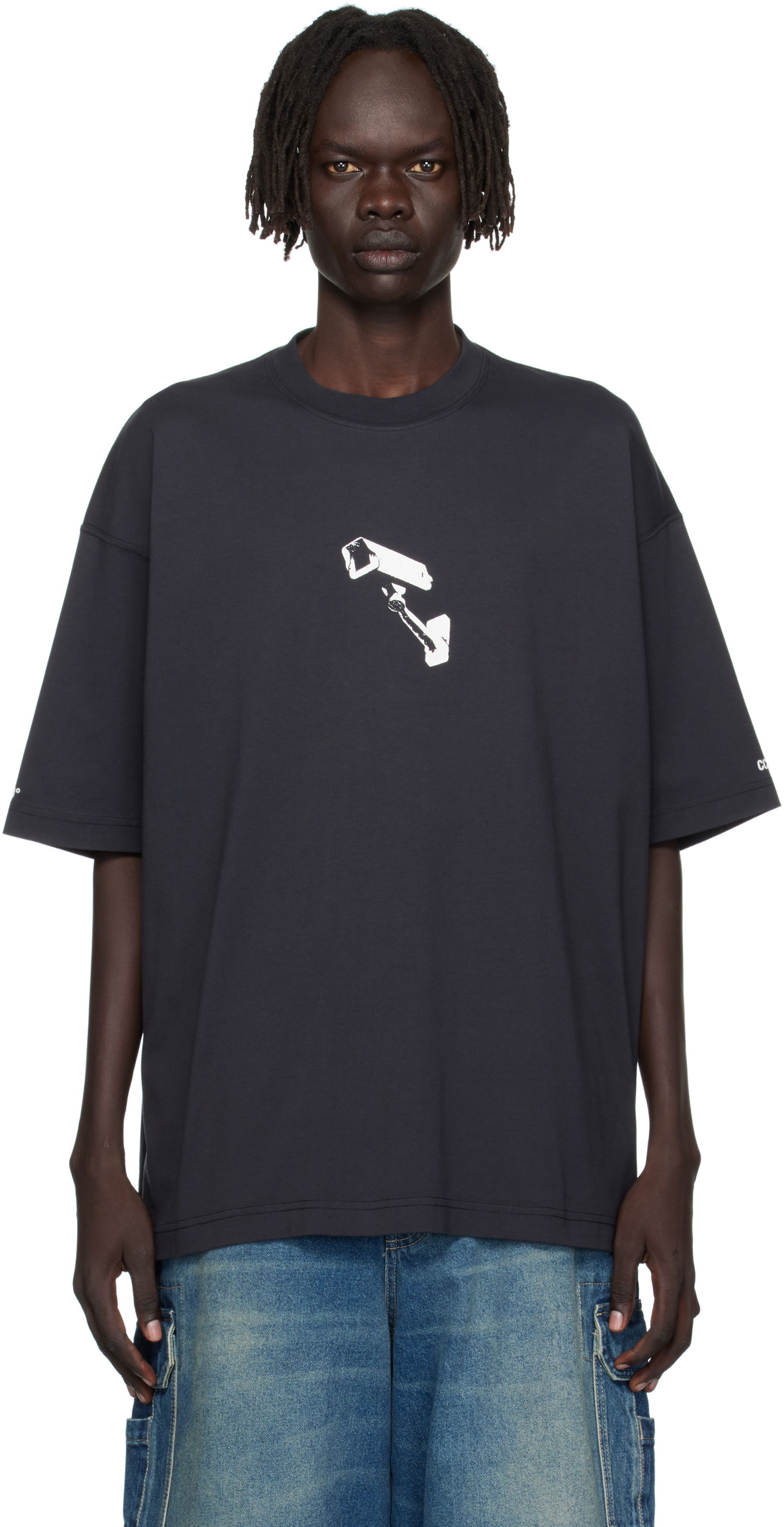 Tričko VETEMENTS VETEMENTS 'CCTV' Oversized T-Shirt Čierna | UH76TR440B, 0