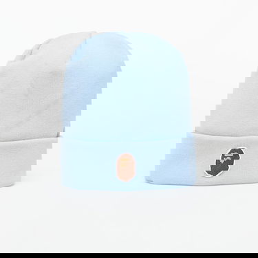 Kulicha BAPE A BATHING APE One Point Ape Head Knit Cap Modrá | 001HTL301006MSAX, 0