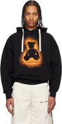 Palm Angels Spray Bear Loose Hoodie
