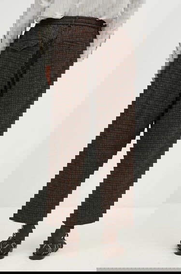 Nohavice Universal Works Universal Works Wool-Blend Trousers Hnedá | 31156.BLACK, 2