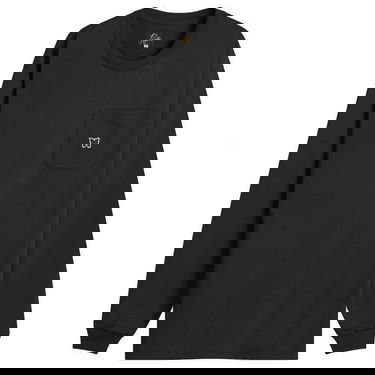 Tričko Needles Needles Papillion Long Sleeve Pocket Tee Čierna | QV361-C, 0