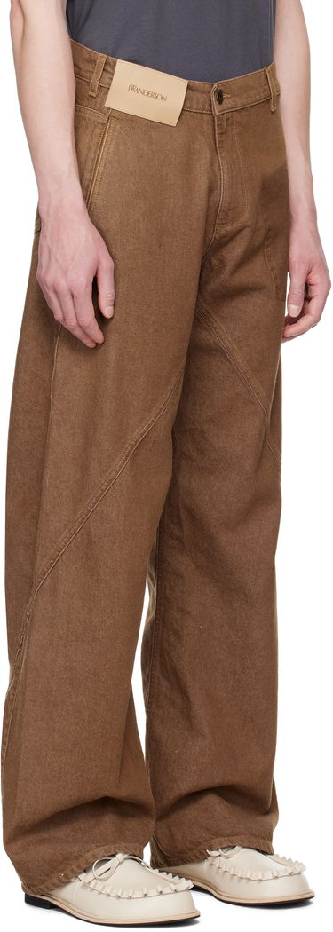 Džínsy JW Anderson JW Anderson Twisted Workwear Jeans Hnedá | DT0115-PG1756, 4