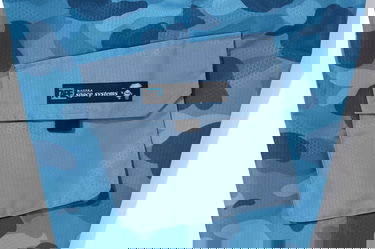Šortky BAPE Bape Honeycomb Camo Cargo Shorts Blue Modrá | 1J30153008-BLUE, 2