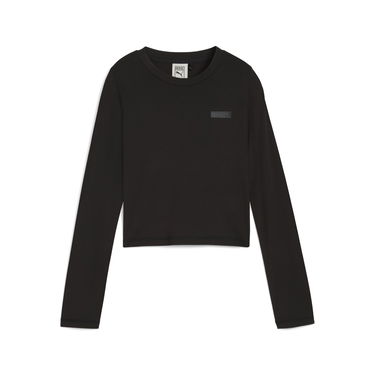 Crop Top Puma PUMA x ROSÉ Women's Long Sleeve Cropped T-Shirt Čierna | 633805_01, 5
