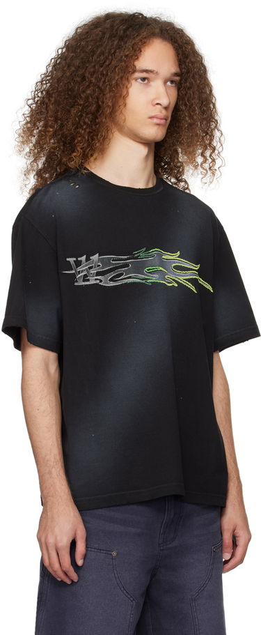 Tričko We11done We11done Men's Graphic Print  T-Shirt Čierna | WD-TT0-24-751-U-BK, 1