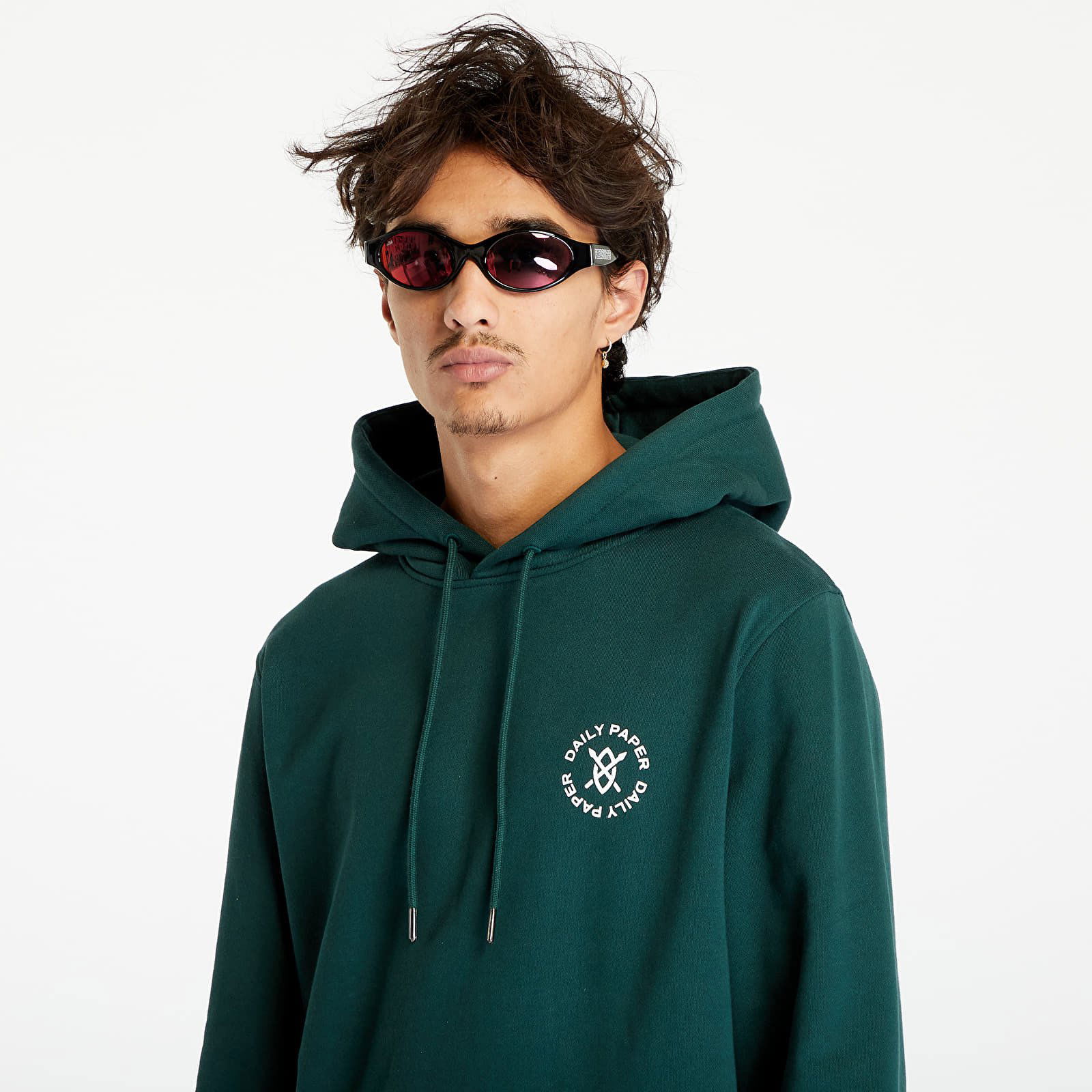 Circle Hoodie Pine Green