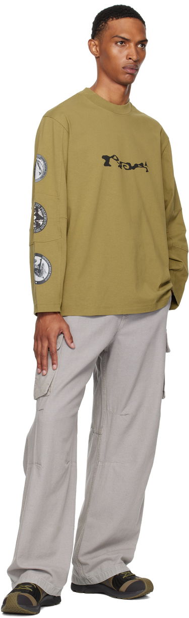 Tričko ROA ROA Division Long Sleeve T-Shirt Zelené | RBMW0434JY39, 3