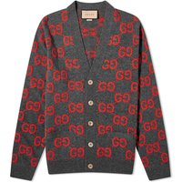 Sveter Gucci Jumbo GG Jacquard Cardigan Vínová | 694758-XKCC5-1129, 1